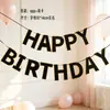 Letra de Fiesta Estampado en Caliente Cola de Sirena Banner Feliz Cumpleaños Decoración Sorpresa de Cumpleaños Suministros para Fiestas Bandera de Tirar de Unicornio