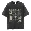 Lana Del Rey Ldr Vela Lavagem Vintage Camiseta Masculina Retrô St