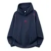 Sudadera con capucha Han Lu estilo callejero americano, peso pesado, bordado de letras para hombre, chaqueta hoodie casual cálida de otoño e invierno