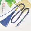 Novo Cordão para Pingente de Colar Tassel de Corda Trançada Artesanal Atacado Pequeno Redondo, Cordão para Pingente de Bolsa de Incenso, Agarwood, Jade, Ouro, Cristal