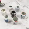 Pequeños Adornos de Tarro de Cerámica Estilo Japonés Taza de Hielo Seco Portapalillos Olla de Hielo Seco para Sashimi Decoración Atmósfera Vajilla Mostaza