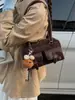 Bolsa de Almofada Simples Moda Retrô Transfronteiriça Outono e Inverno Casual Xadrez Nicho Tendência Temperamento Versátil Bolsa de Ombro Axila