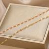 Fábrica [cien por paquete] cadena de acero de titanio desnudo oro rosa collar moda mujer cadena de clavícula simple cadena universal