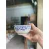 Plato Británico Original de Comercio Exterior Jbs Azul y Blanco de Cerámica con Color Bajo Esmalte Estilo Occidental para Filete, Plato de Cena, Tazón de Postre para Uso Doméstico