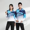 Traje deportivo de voleibol al por mayor de velocidad de manga larga para equipo de tenis de mesa, traje de bádminton para hombres y mujeres, unidad nueva, tenis