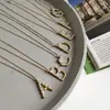 Colar com Pingente de Letra em Prata Esterlina 925 Estilo K Europeu Escandinavo Joia Fan Zhiqiao Colar com Pingente de Letra