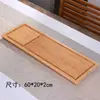 Bandeja Retangular de Bambu Estilo Japonês para Uso Doméstico, Bandeja de Madeira para Jantar para Churrasco, Pastelaria, Pão, Bandeja para Xícara de Chá