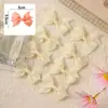 Accesorios casuales Transfronterizos europeos y americanos Accesorio para el cabello de lazo cinta acanalada de color sólido lazo pinza pequeña para el cabello para niños