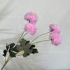 Flores Artificiais com 4 Cabeças de Crisântemo, Flores Falsas para Casamento, Decoração de Salão de Casamento, Arranjo Floral, Adereços para Fotografia, Flores de Seda Prontas