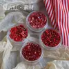 Material de Arte de Uñas Rojo Retro Joyería Little Red Book Explosiones Piedra Mágica Rojo Navideño Estrella de Cinco Puntas Accesorios de Lazo