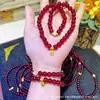 Pulseras de Doble Círculo de Cristal de Venta Caliente al por Mayor, Joyería de Perlas de Nicho Estilo Chino Vintage, Ventas Directas de Fábrica