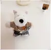 [Solo Ropa] Ropa para Cachorros West Highland Accesorios Lindos Suéter Sombrero Set de Abrigo