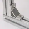 Conector de canto para perfil de liga de alumínio 45 graus/90 graus/135 graus suporte ângulo de extrusão 2020/3030/404