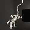 Pegatinas metálicas de gecko de diamante transfronterizas pegatinas estéreo 3D pegatinas para carrocería de coche pegatinas de flores animales para coche