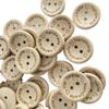 Directo de fábrica especial 100 por paquete de 15 mm/20 mm2 agujero botones de madera protección ambiental hebilla de madera creativa