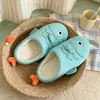Pantuflas de algodón ligeras de punta cerrada para otoño e invierno para estudiantes mujeres, lindas y únicas, cómodos zapatos de piso de suela suave