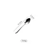 Colher de Aço Inoxidável 1012 com Cabo Liso, Faca e Garfo para Bife, Colher Redonda Simples Espessa para Uso Doméstico, Talheres Ocidentais para Mexer Café