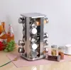 Amazon transfronterizo suit de botellas de condimento con base giratoria material de acero inoxidable con estante giratorio tarro de pimienta de cocina