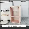 Día del Maestro flor eterna Flor jabón flor rosa caja de regalo transparente caja vacía PVC cartón blanco ventana totalmente transparente