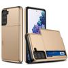 Funda para teléfono móvil Samsung S21FE aplicable transfronteriza s20 dos en uno deslizante para tarjetas note10 cubierta protectora de almacenamiento resistente a caídas