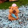 Micro-paisagem criativa fofa capivara kappibala boneca pequena DIY decorações acessórios carro desktop pequenos enfeites