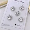 Pedrería Apilada para Uñas, Cristales Apilados, Circonita, Perlas, Forma de Corazón Irregular, Cuadrado Grueso, Azúcar de Roca, Pedrería Apilada Terminada, Decoraciones de Aleación, Pedrería para Uñas