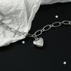Pulseira de Corrente Amor Feminina Nicho Luxo Leve Hip-Hop Estilo Coreano Simples Personalidade Estudante Estilo Mori Estilo Frio