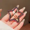 Estrela Cintilante Estrela de Cinco Pontas Nuvens Grampo de Cabelo Feminino Pequeno Grampo Franja Lateral Luxo Leve Nicho Presilha Acessórios de Cabelo Atacado
