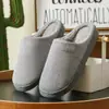 Pantuflas de Algodón Cixi para Mujer, Uso Doméstico de Primavera, Otoño e Invierno, Zapatos de Confinamiento Antideslizantes para Interior, Cálidas para el Hogar de Suela Gruesa para Pareja Hombre