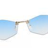 Gafas de sol poligonales de nueva moda europea y americana para mujer, con personalidad fotográfica callejera y estrellas de la moda, 139 90271