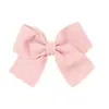 Pinzas para el Cabello de Tela Lindas Estilo Nuevo Lazo Tarjeta para el Cabello Color Macarrón Accesorios para el Cabello para Bebés Transfronterizos