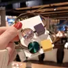 Corea del Sur Dongdaemun mismo estilo banda para el cabello pequeña fresca cuerda de pelo de cristal cuerda de pelo de diamantes de imitación accesorios para el cabello banda de goma de color brillante cuerda de pelo