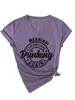 Amazon Wish Sitio Independiente Cómodo y Elegante Cuello en V para Mujer ¡Advertencia! La Camiseta de Manga Corta para Niña
