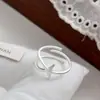 Anillo Abierto de Estrella de Mar Plateado para Mujer, Diseño de Lujo Ligero de Nicho de Gama Alta, Ajustable, Venta al por Mayor y Dropshipping