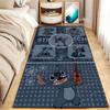 Linda Alfombra de Mesita de Noche de Dibujos Animados Stitch, Resistente a Manchas y Fácil de Cuidar, Alfombra Resistente al Desgaste para Mirador, Manta Refrigerante para Dormitorio, Alfombra para Mesa de Café de Sofá