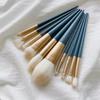 Em estoque 10 Cangzhou Blue Bridge kit de pincéis de maquiagem pincel de pó super macio pincel de blush kit de ferramentas de beleza