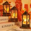 Lâmpada de vento de Natal lâmpada de vela luz da noite boneco de neve idoso decoração de mesa luz noturna decorações de Natal