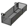 Cesta colgante de mesita de noche Estante colgante de almacenamiento de mesita de noche para dormitorio Balcón Almacenamiento Organizador colgante de cama Estante colgante de almacenamiento