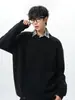 Suéter cárdigan de punto retro estilo Old Money para hombre, versátil suéter abrigo casual holgado para otoño, tejido de punto de estilo relajado