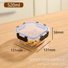 Lonchera de Vidrio, Bol de Vidrio, Contenedor Rectangular de Almacenamiento Apto para Microondas, Lonchera Rectangular Resistente a Altas Temperaturas, Contenedor de Alimentos Resistente al Calor, Grado Alimenticio
