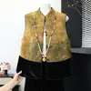 Nuevo Chaleco Jacquard de Otoño Estilo Chino Elegante Moderno Ropa para Mujeres de Mediana Edad y Mayores Estilo Chino Chaleco Chaqueta Estilo Chino
