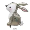 Conejo de ojos grandes, lindo conejo de la jungla, conejo Bessie, decoración para fiesta de cumpleaños infantil, diseño de globo