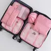 Bolsa de Armazenamento de Viagem Conjunto de Armazenamento de Oito Peças Impermeável Tecido Oxford Viagem de Negócios Maquiagem e Artigos de Higiene Pessoal Conjunto de Armazenamento para Classificação