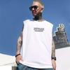 Camiseta sin mangas europea y americana para hombre de verano delgada talla grande holgada baloncesto moderna ins chaleco deportivo para exterior chaleco de manga corta
