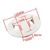 Cubierta Ovalada de Plástico para Gestión de Cables para Escritorio de Computadora con Tamaño de Apertura 60/65/80 mm, Adecuada para Oficina y Decoración del Hogar