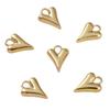 Pingente de coração de pêssego de cobre pendurado em ouro 14K, pulseira, colar, brincos, material artesanal faça você mesmo, acessórios de joias