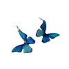 2025 Aretes de Mariposa Dulce Super Hada Largos Exquisitos Moda Mariposa Tridimensional Aceite Diseño de Nicho Aretes Aretes