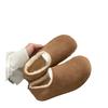 Nuevos Zuecos de Suela Gruesa 2024 Peludos de Media Tapa Otoño e Invierno Ropa Exterior Zapatos de Algodón Cálidos de Una Pierna Zapatos Birkenstock con Forro de Lana para Mujer