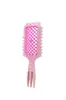 Peine de Gradiente Hueco Transfronterizo, Peine Ovalado para Alisar el Cabello Lacado, Peine Ovalado para Peinar el Cabello Esponjoso, Peine Oscilante
