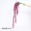 Decoración para Colgar en la Pared de Sauce Dorado de Campana Simulada, Enredaderas Artificiales para Interiores, Flores Artificiales, Plantas Colgantes de Plástico para Pared de Sala de Estar, Planta Verde